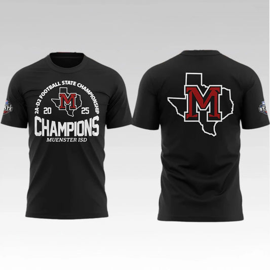 2025 Muenster ISD Champions Football State Championship Shirt