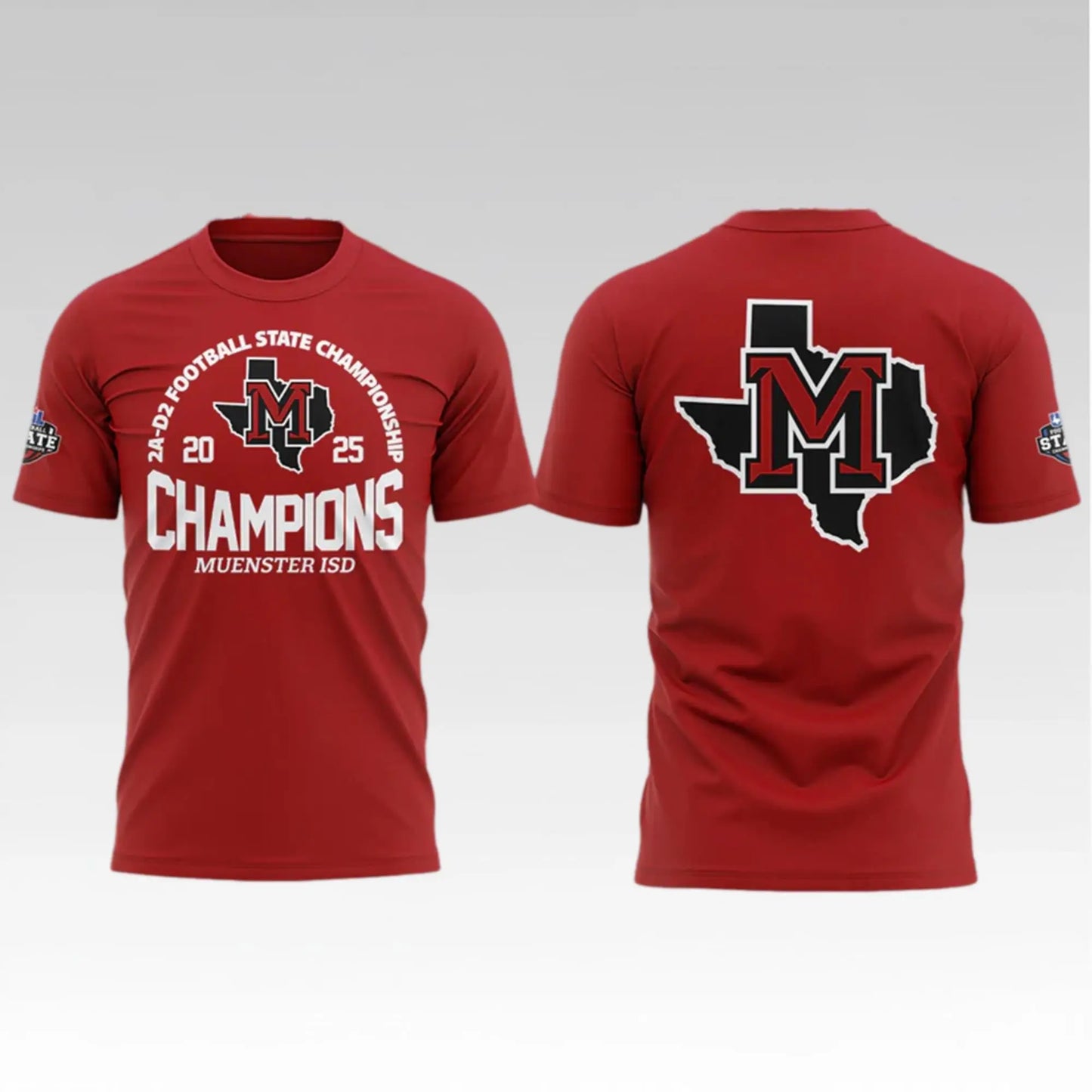 2025 Muenster ISD Champions Football State Championship Shirt