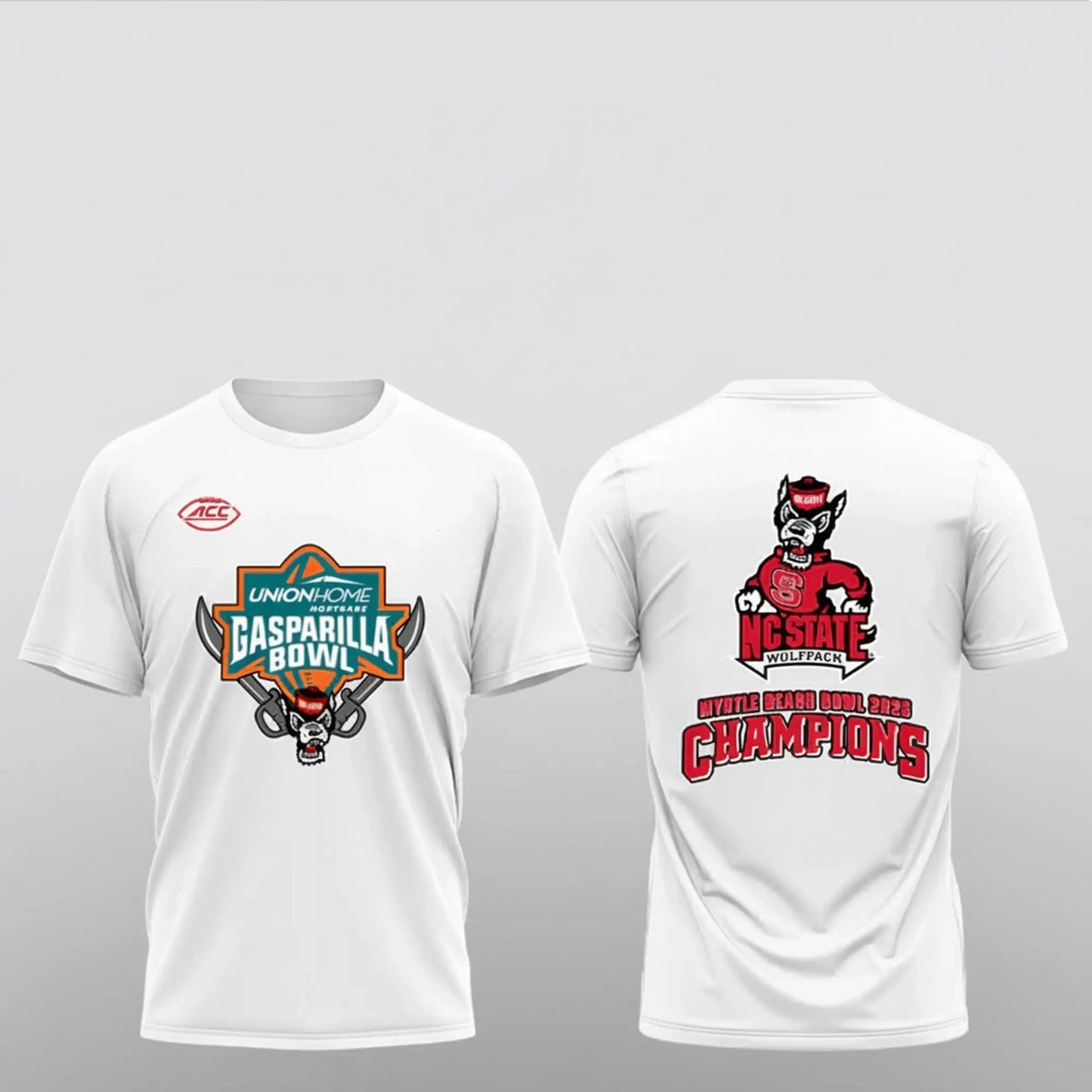 2025 NC State Wolfpack Gasparilla Bowl Myrtle Beach Bowl Champions Shirt