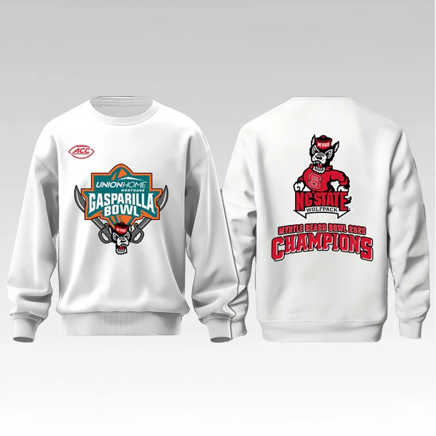 2025 NC State Wolfpack Gasparilla Bowl Myrtle Beach Bowl Champions Shirt