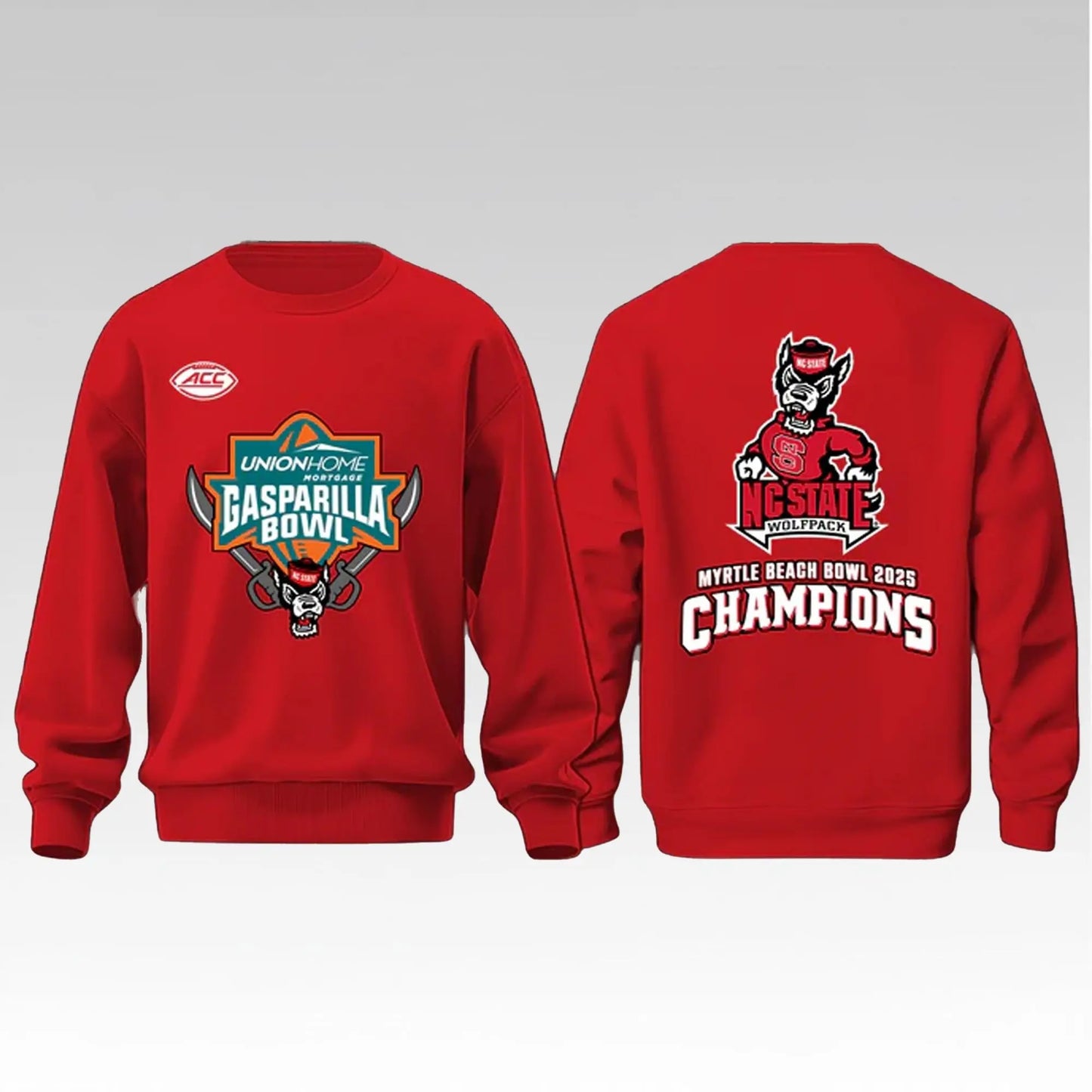 2025 NC State Wolfpack Gasparilla Bowl Myrtle Beach Bowl Champions Shirt
