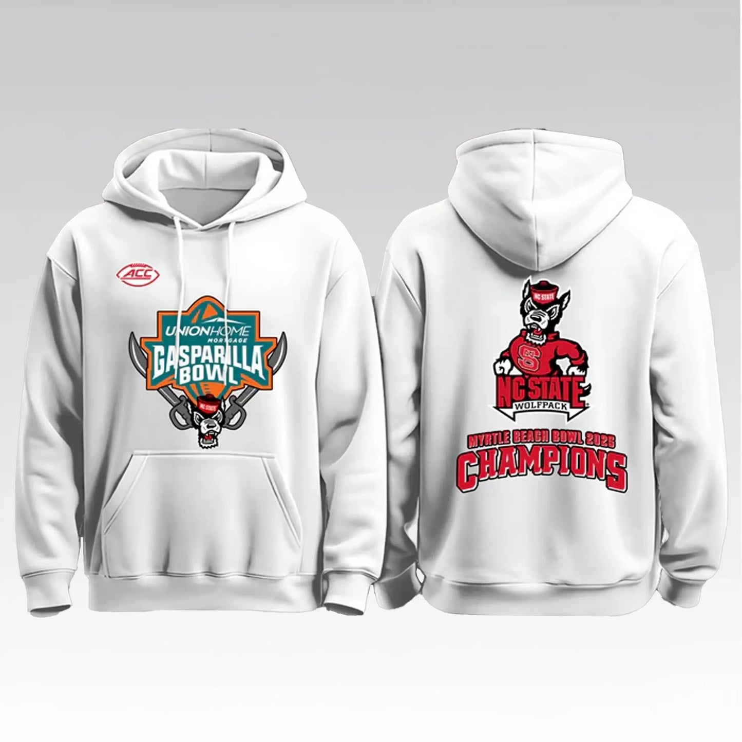2025 NC State Wolfpack Gasparilla Bowl Myrtle Beach Bowl Champions Shirt