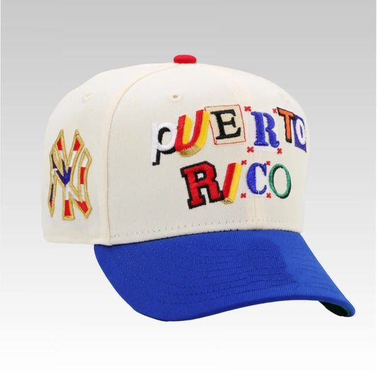 2025 NY Yankees Puerto Rico Flag Hat - Bigfirefashion