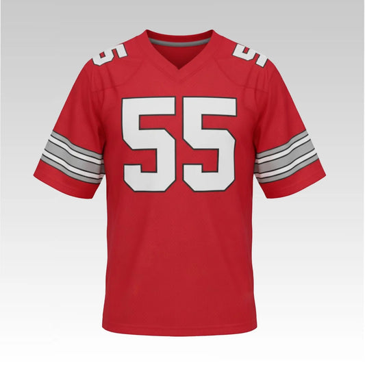 2025 Ohio State Jeremy Ruckert Nick Mangold Jersey - Bigfirefashion
