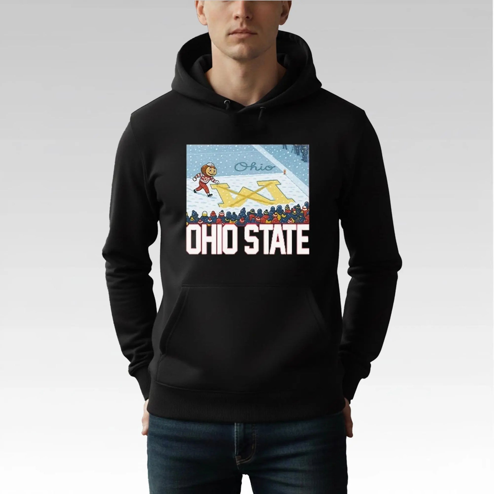 2025 Ohio Vs Michigan Rivalry Script Ohio On Big M Shirt Bigfirefashion