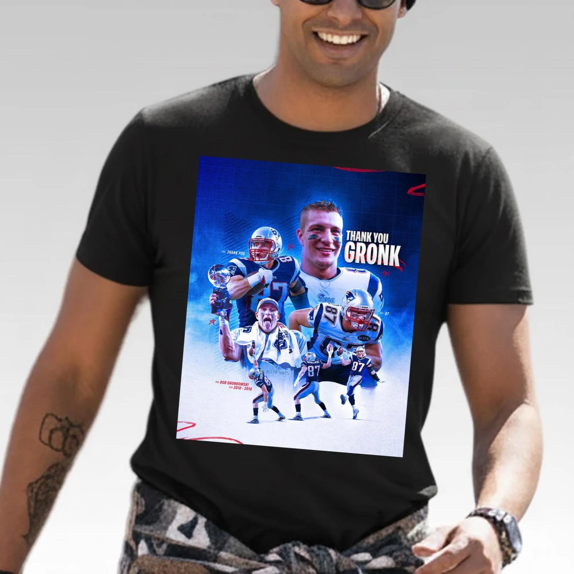 2025 Patriots Thank You Gronk Shirt - Bigfirefashion