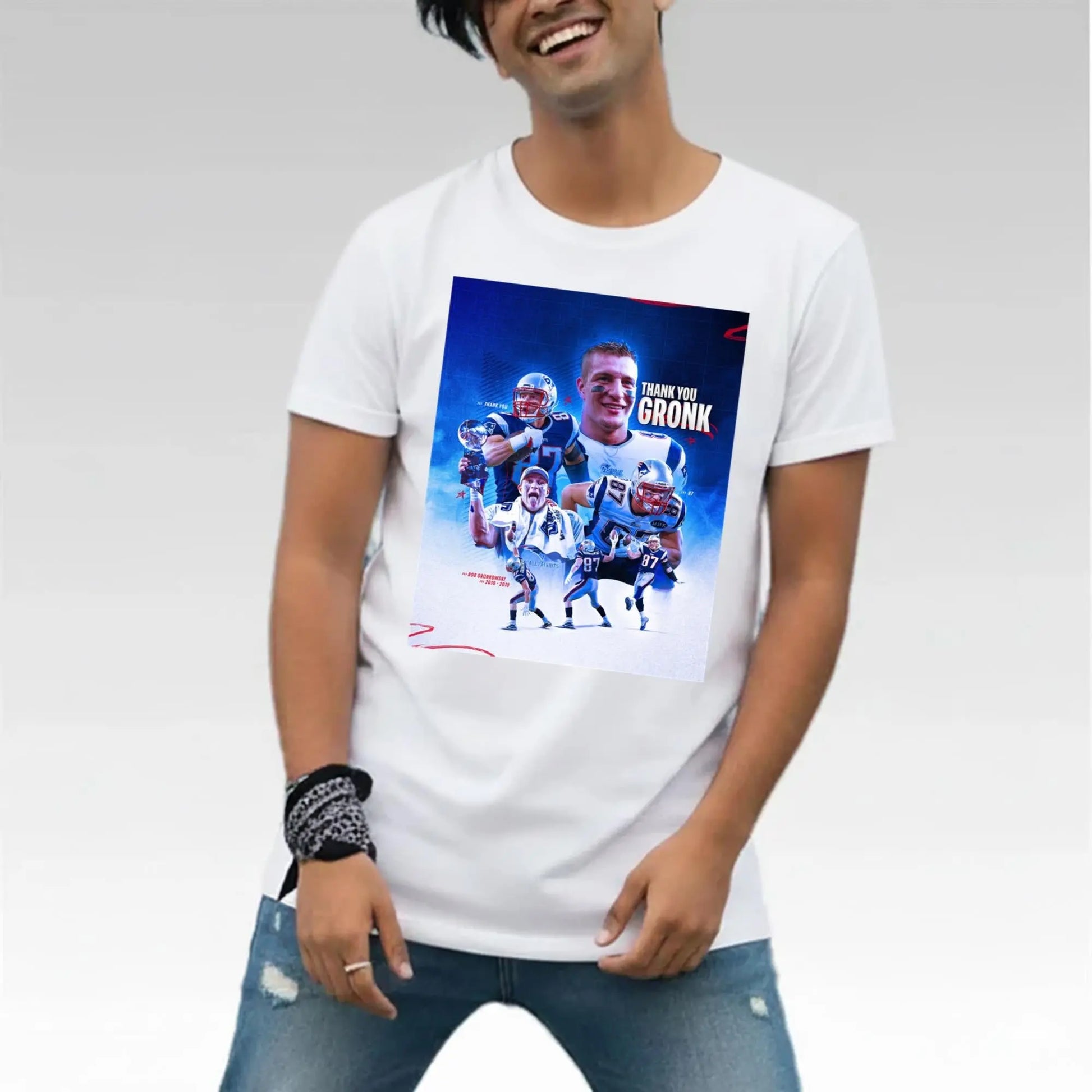 2025 Patriots Thank You Rob Gronkowski Shirt - Bigfirefashion