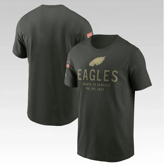 2025 Philadelphia Eagles Salute To Service Shirt - Bigfirefashion