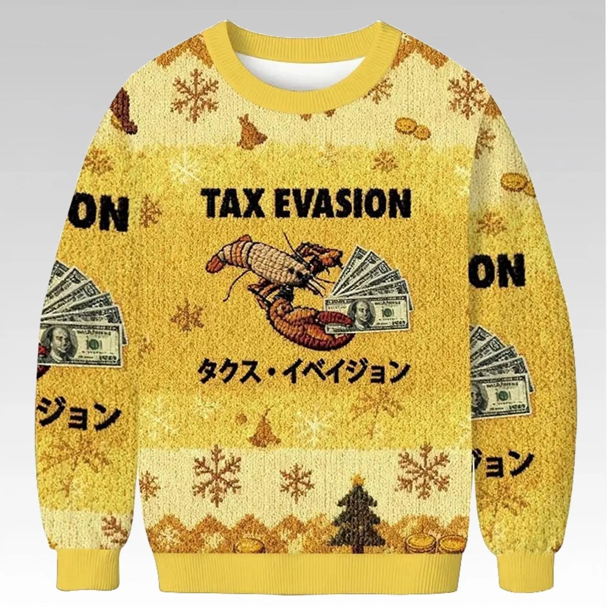 2025 Tax Evasion Ugly Christmas Sweater - Bigfirefashion