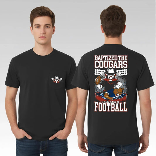 2025 Texas Tech Red Raiders Baptized The Cougars In The Name Of Football Shirt - Bigfirefashion