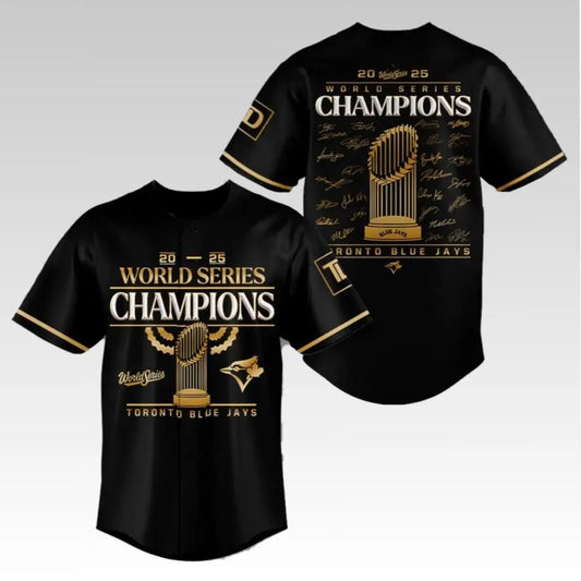 2025 Toronto Blue Jays World Series Champions Jersey - Bigfirefashion