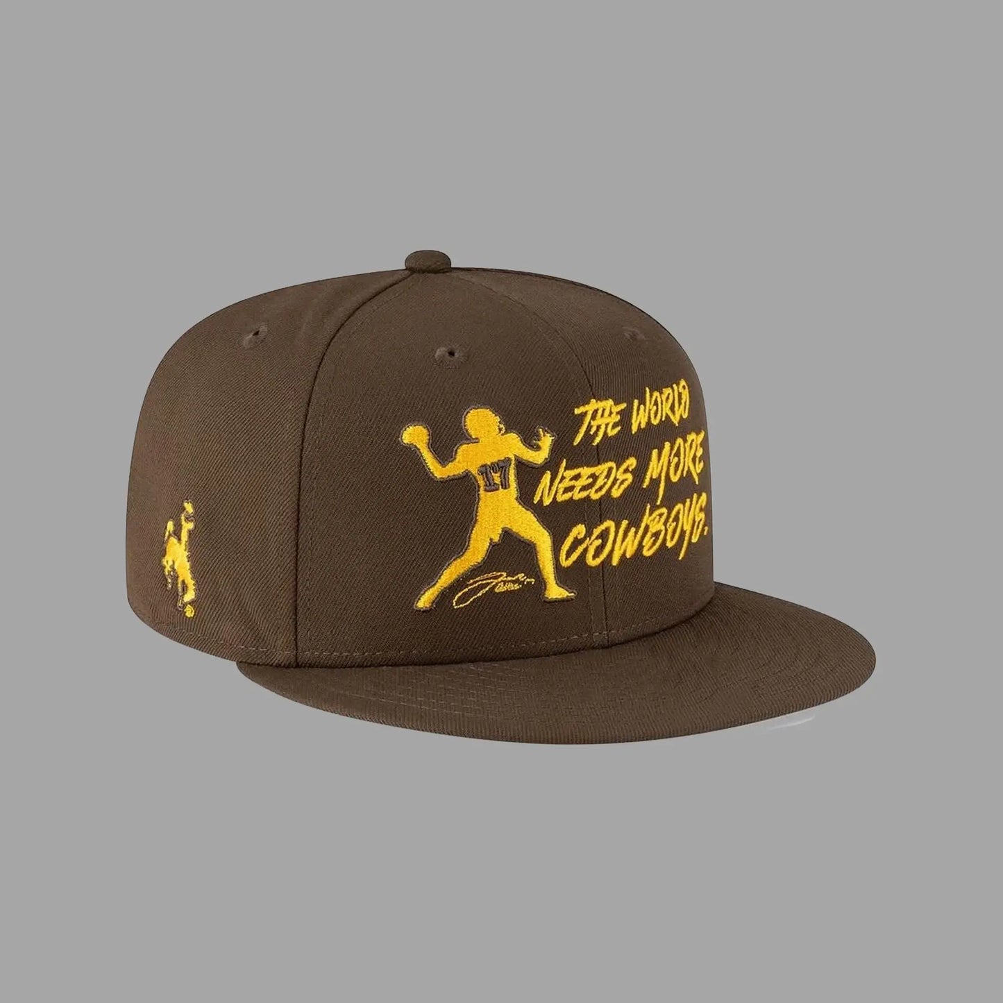 2025 Wyoming Cowboys Josh Allen The World Need More Cowboys Hat Bigfire Fashion