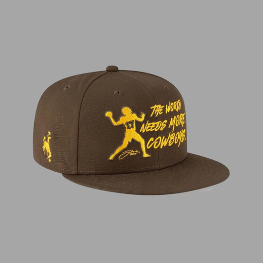 2025 Wyoming Cowboys Josh Allen The World Need More Cowboys Hat Bigfire Fashion