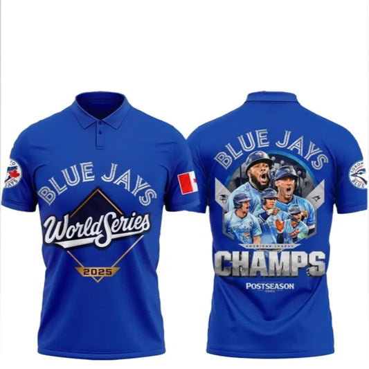 2025 Blue Jays World Series Champs Polo Shirt - Bigfirefashion