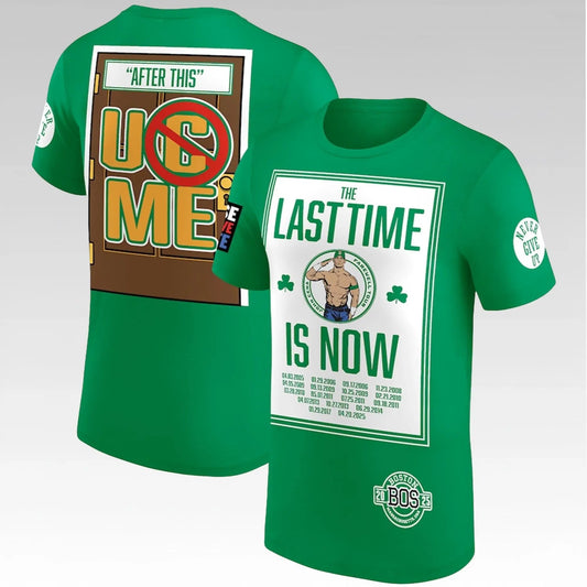 2025 John Cena Farewell Tour Boston The Last Time Is Now Shirt - Bigfirefashion