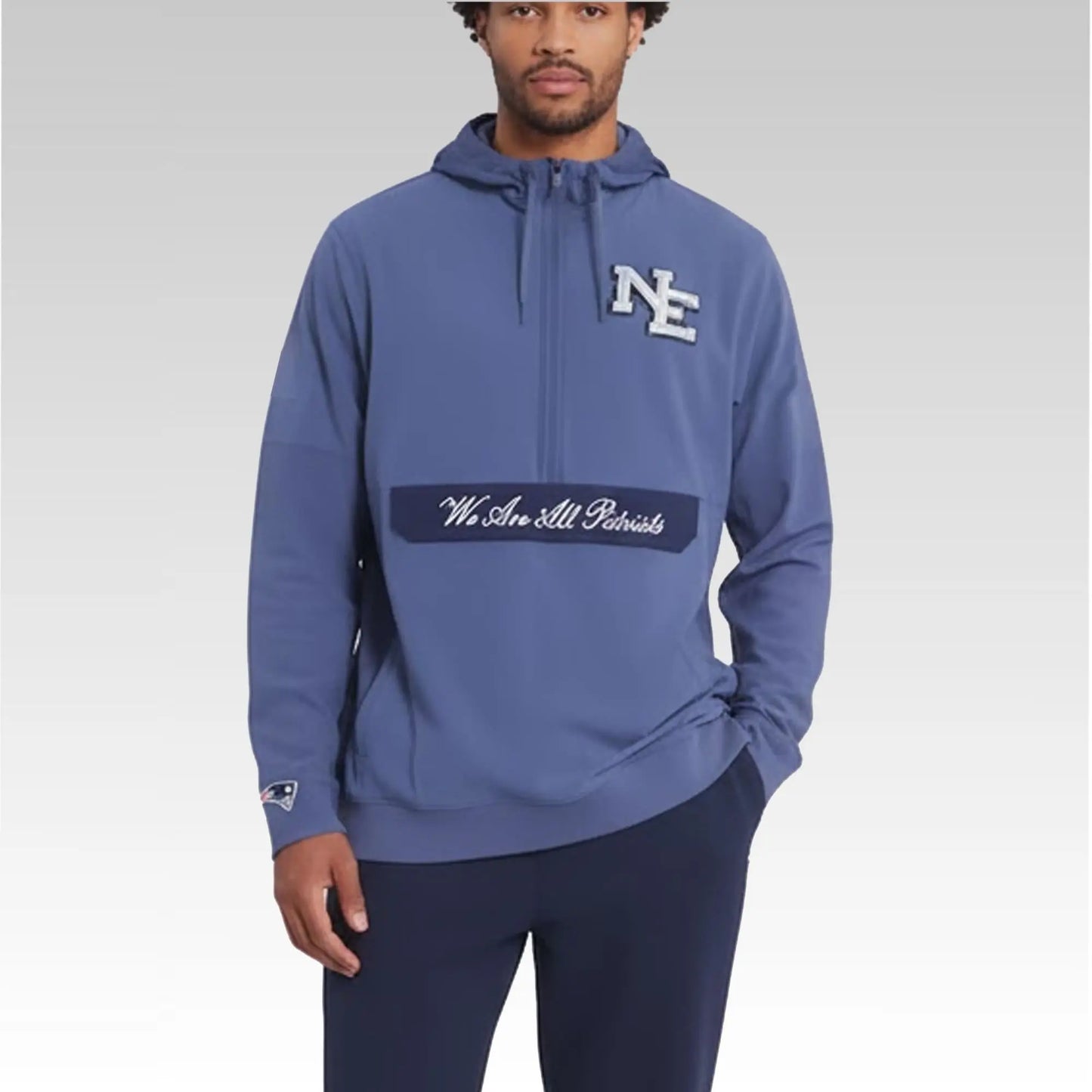 2025 We Are All Patriots Rivalries Storm Blue Hoodie - Bigfirefashion