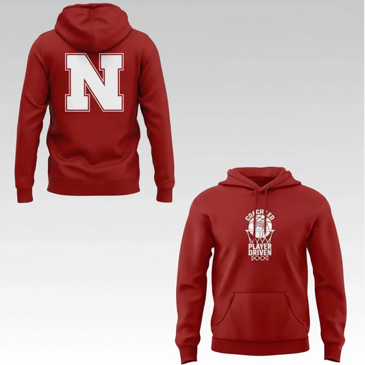 2026 Berke Buyuktuncel Cornhuskers Coachled Player Driven Hoodie