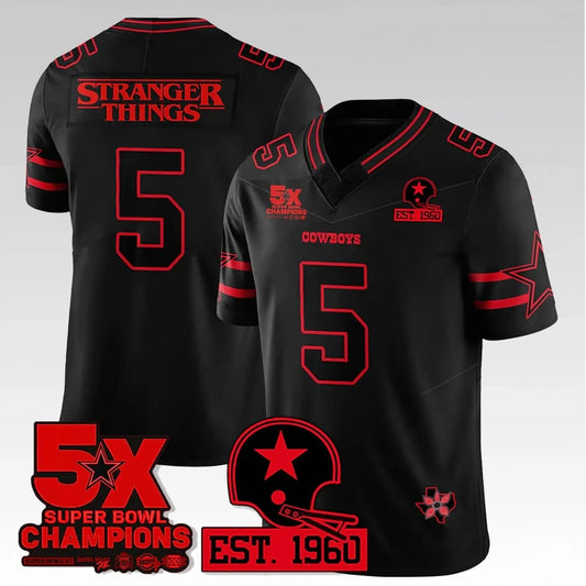 2026 Cowboys Stranger Things 5x Bowl Champions Est 1960 Jersey Bigfirefashion