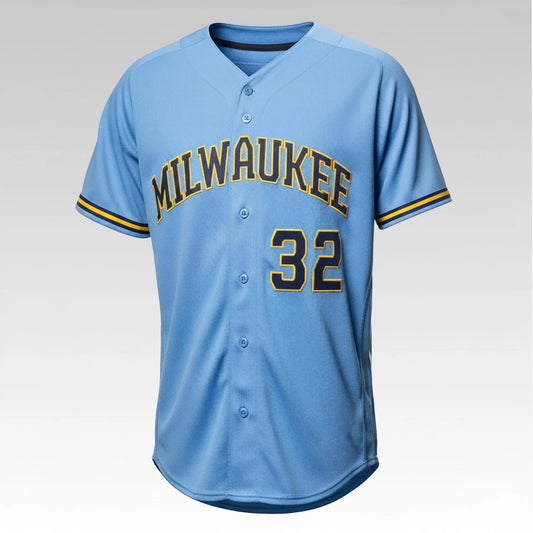 2026 Milwaukee Brewers 32 Jersey Bigfire Fashion