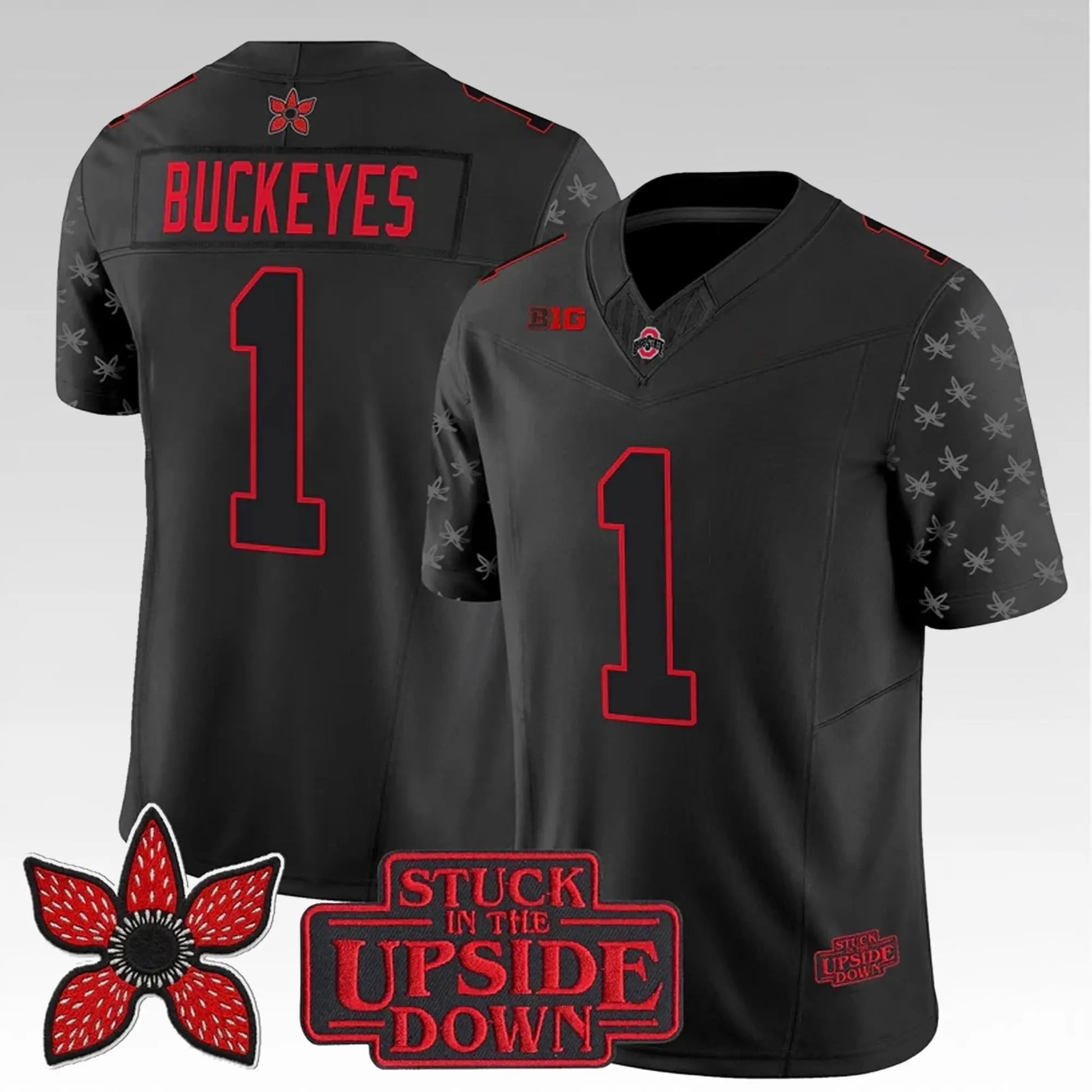2026 Ohio State Buckeyes Stranger Things Stuck In The Upside Down Jersey Bigfirefashion