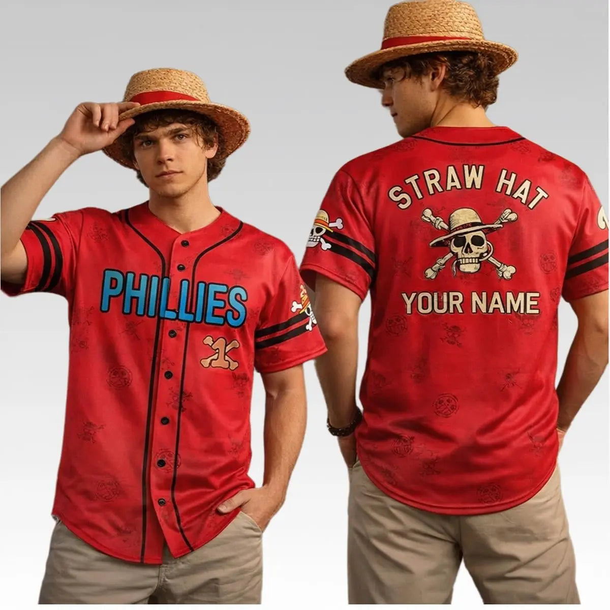 2026 Phillies Straw Hat Crew One Piece Jersey