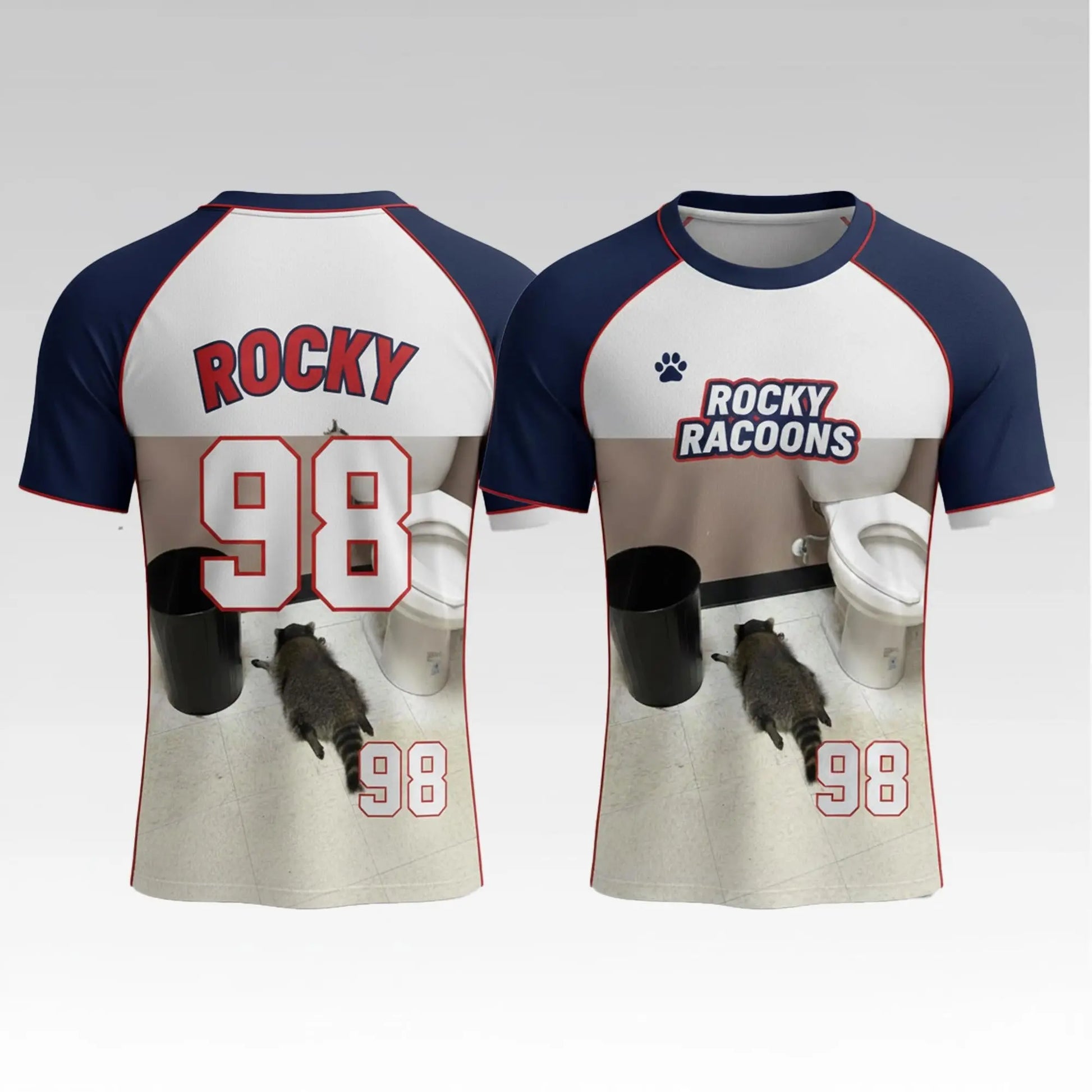 2026 Rocky Raccoons Trashed Panda Jersey Bigfirefashion