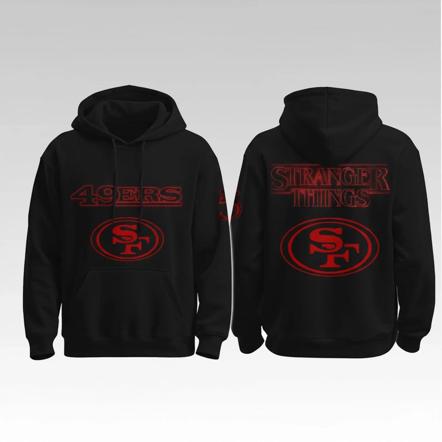 2026 SF 49Ers Stranger Things Hoodie