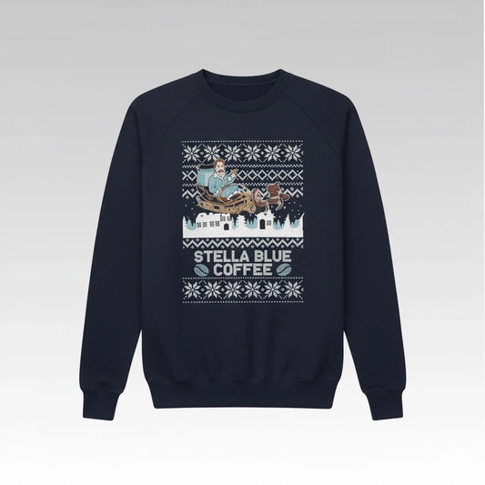 2026 Stuart Feiner Stella Blue Coffee Christmas Ugly Sweater