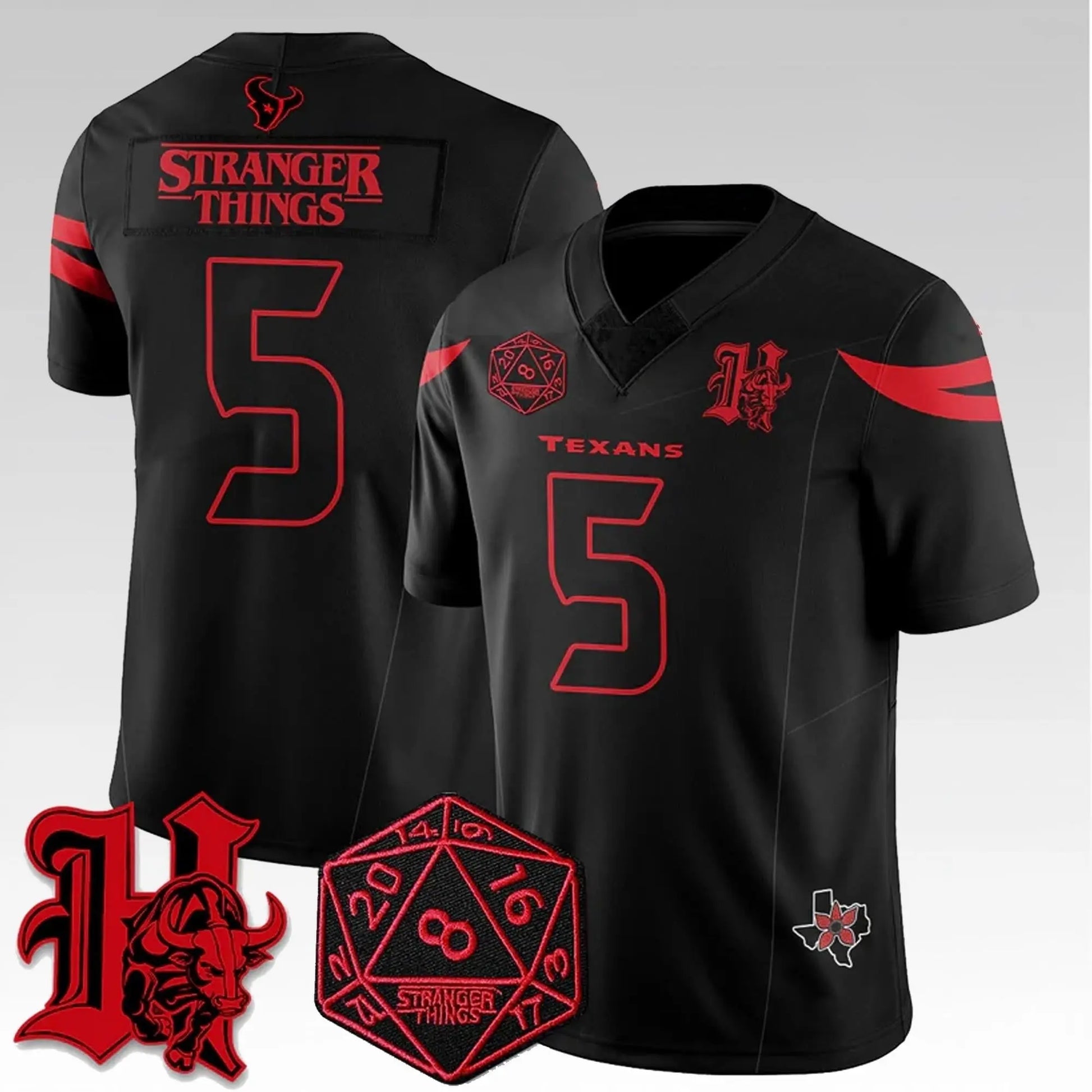 2026 Texans Stranger Things Jersey Bigfirefashion