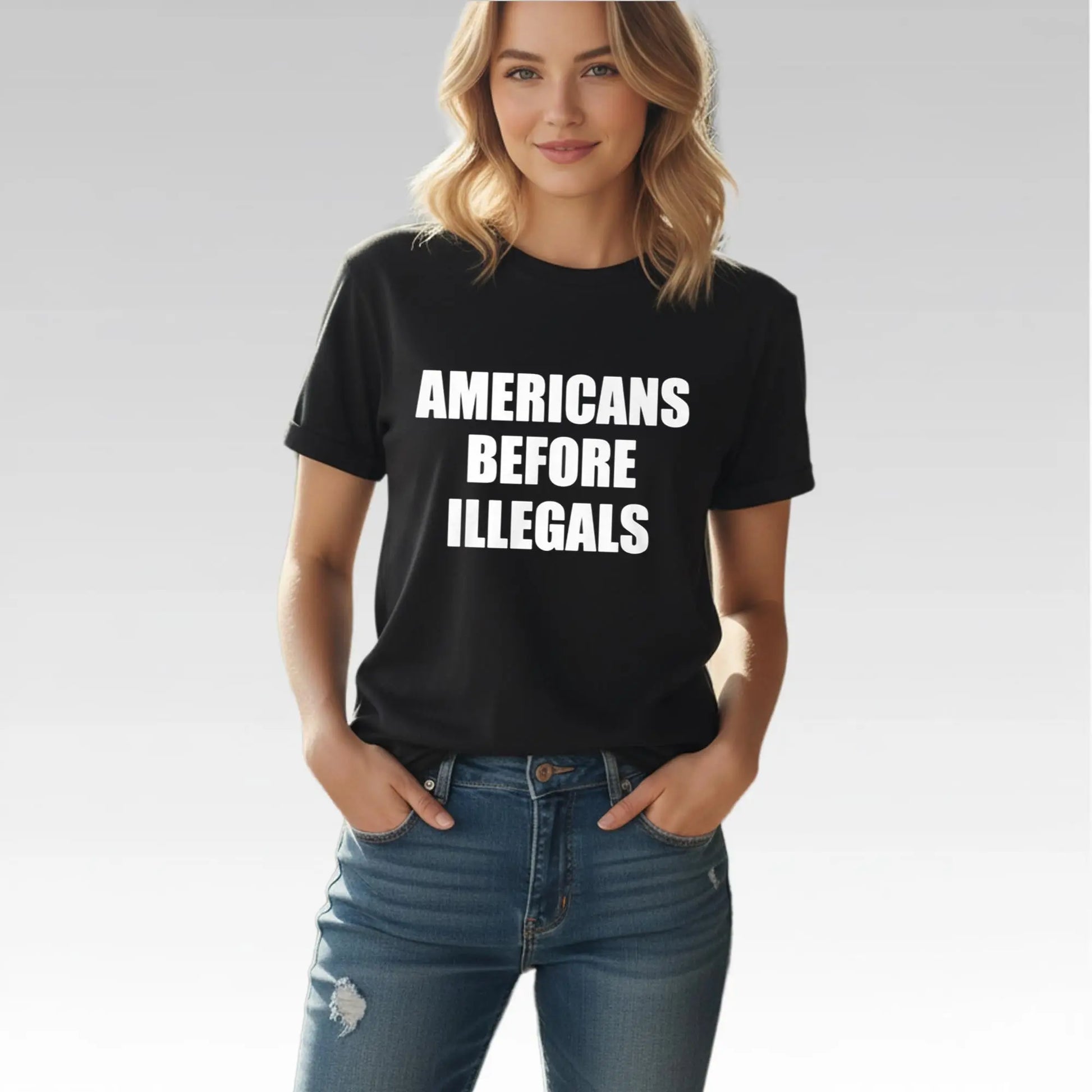 Americans Before Illegals Shirt Bigfirefashion
