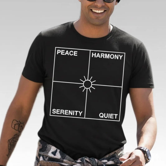 Boye Mafe Peace Harmony Serenity Quiet Shirt - Bigfirefashion
