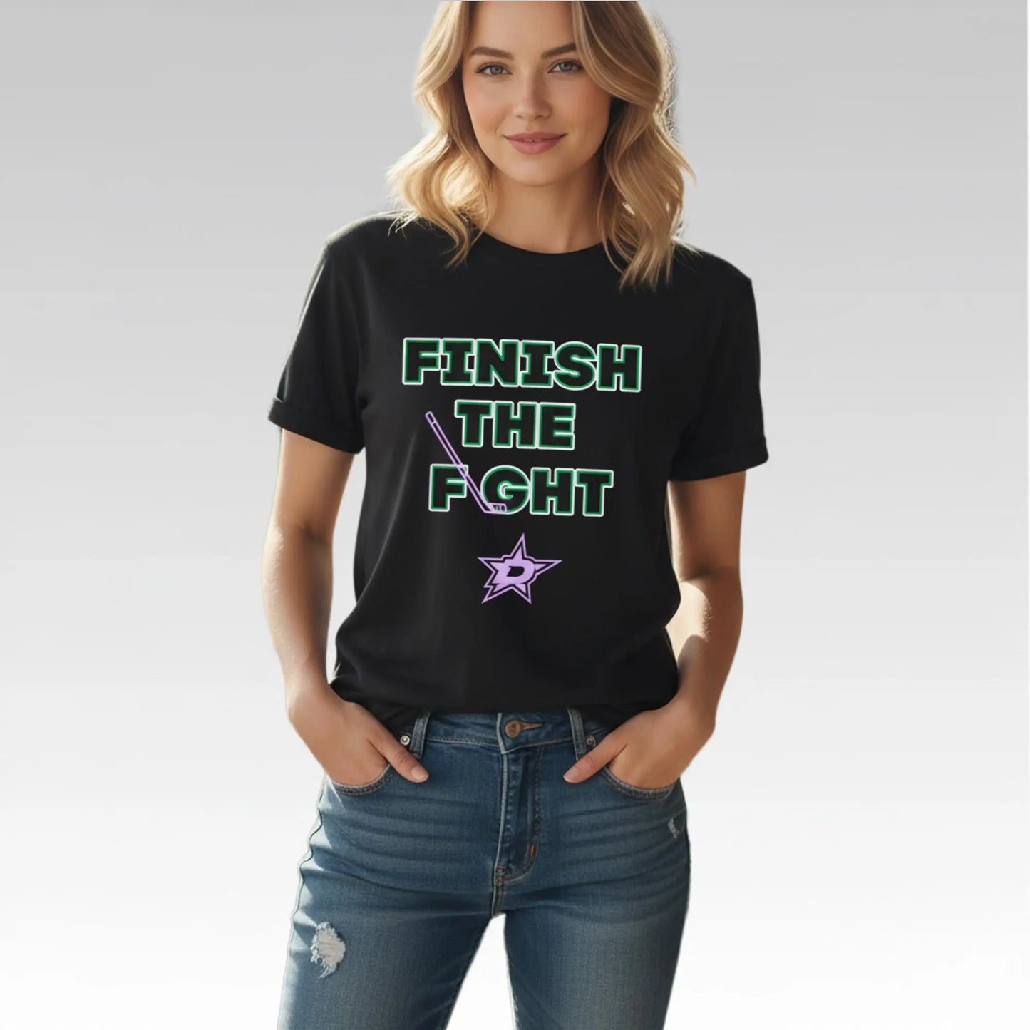 Dallas Star Finsh The Fight Shirt Bigfirefashion