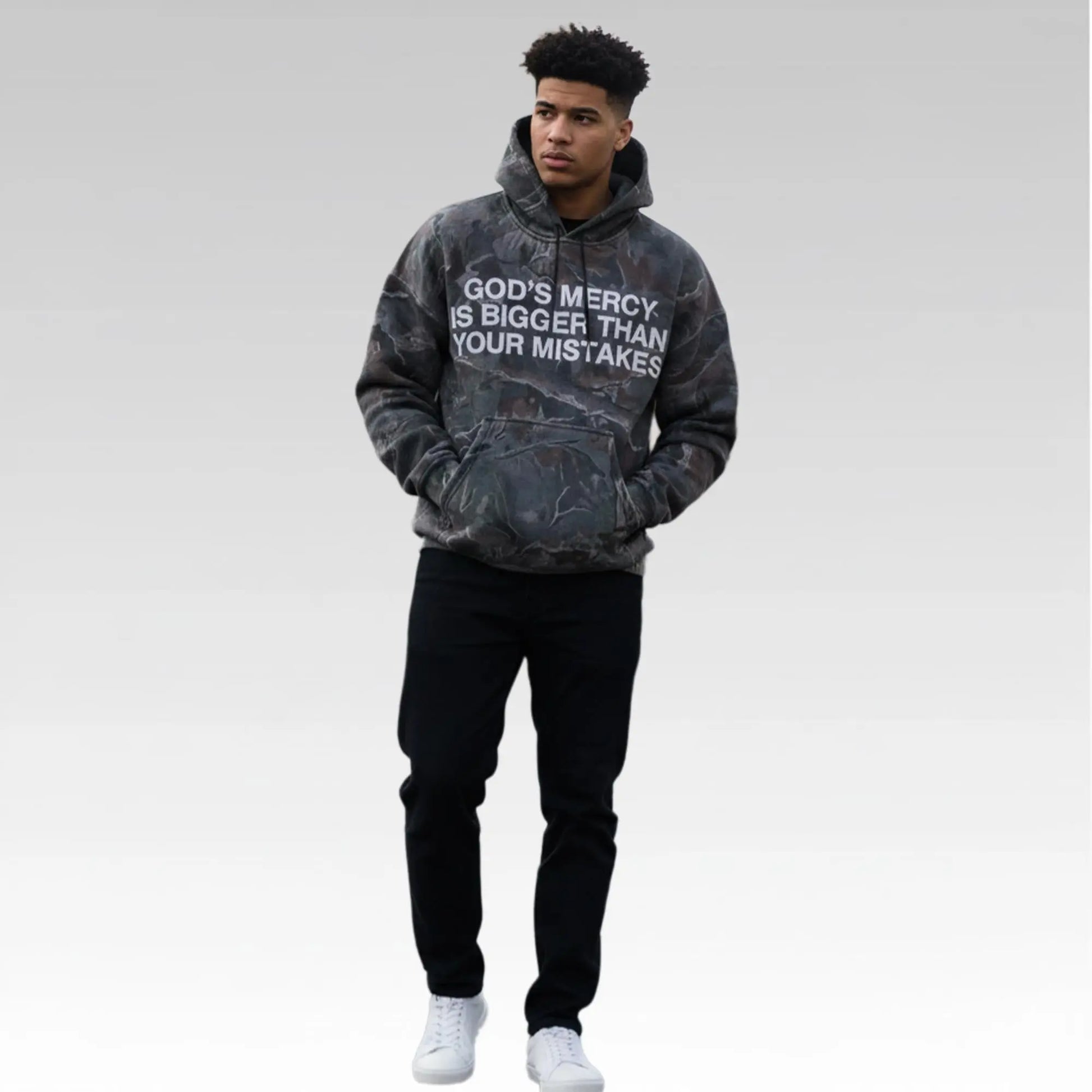 DeVonta Smith Eagles God's Mercy Is Bigger Than Your Mistakes Hoodie Bigfirefashion