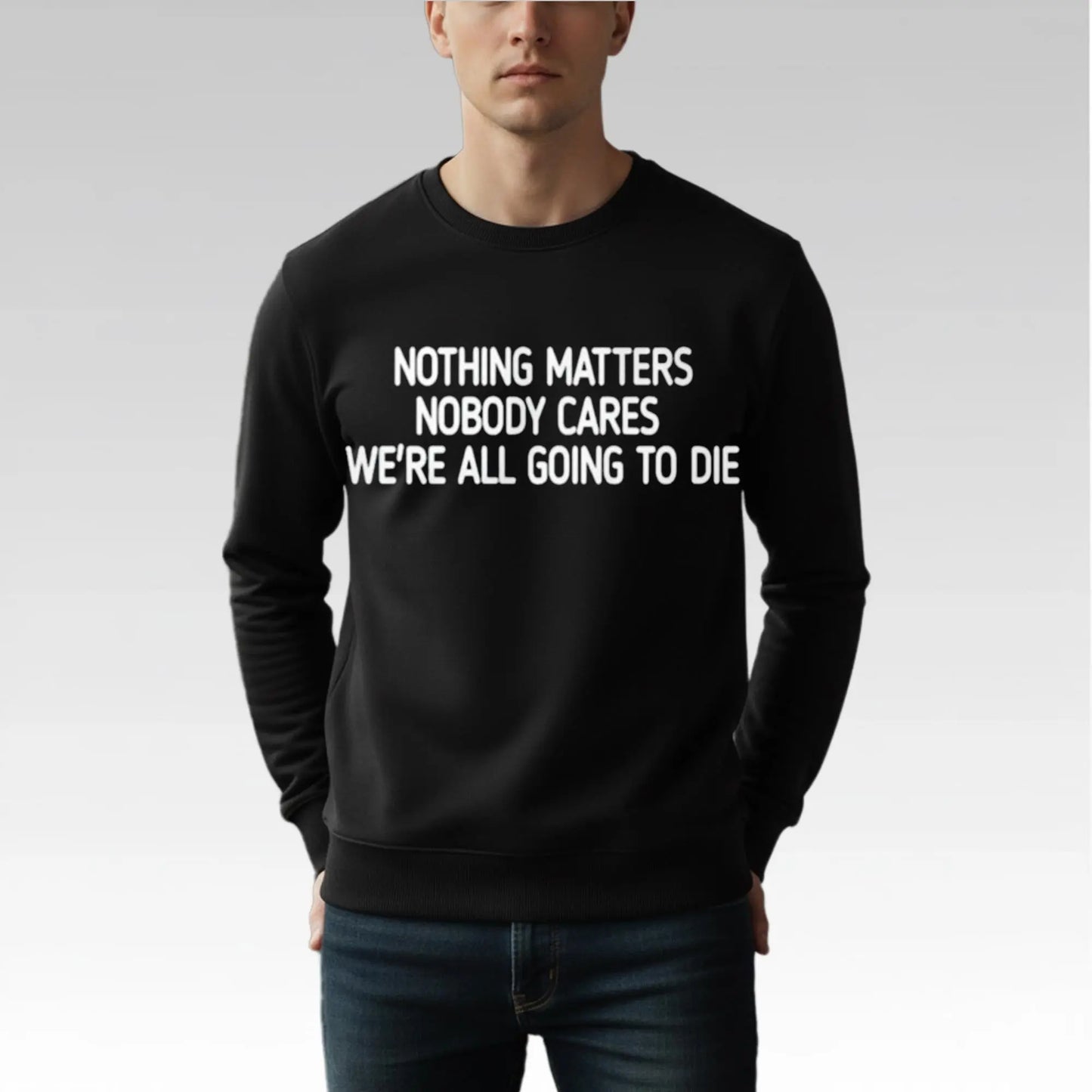 Devin Cooley Nothing Matters Nobody Cares We're All Going To Die Shirt Bigfirefashion