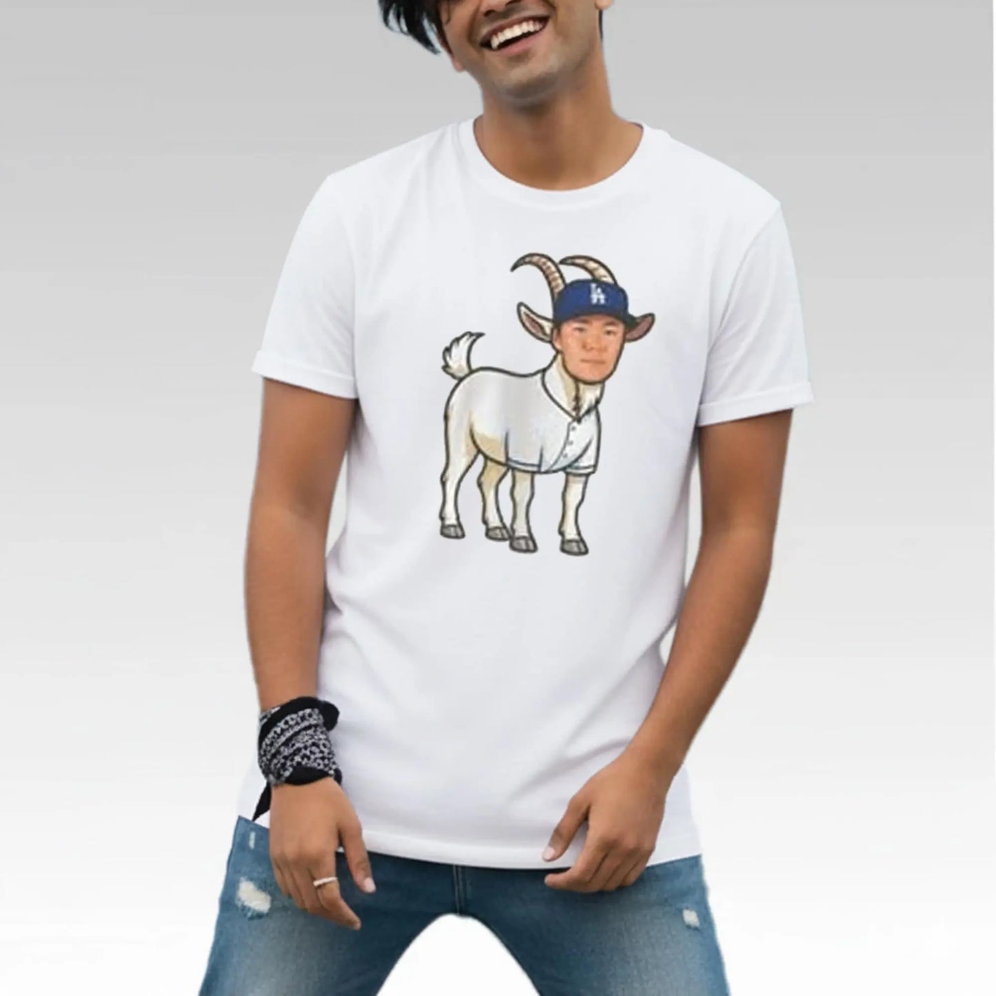 Dodgers Yoshinobu Yamamoto The Goat Shirt - Bigfirefashion