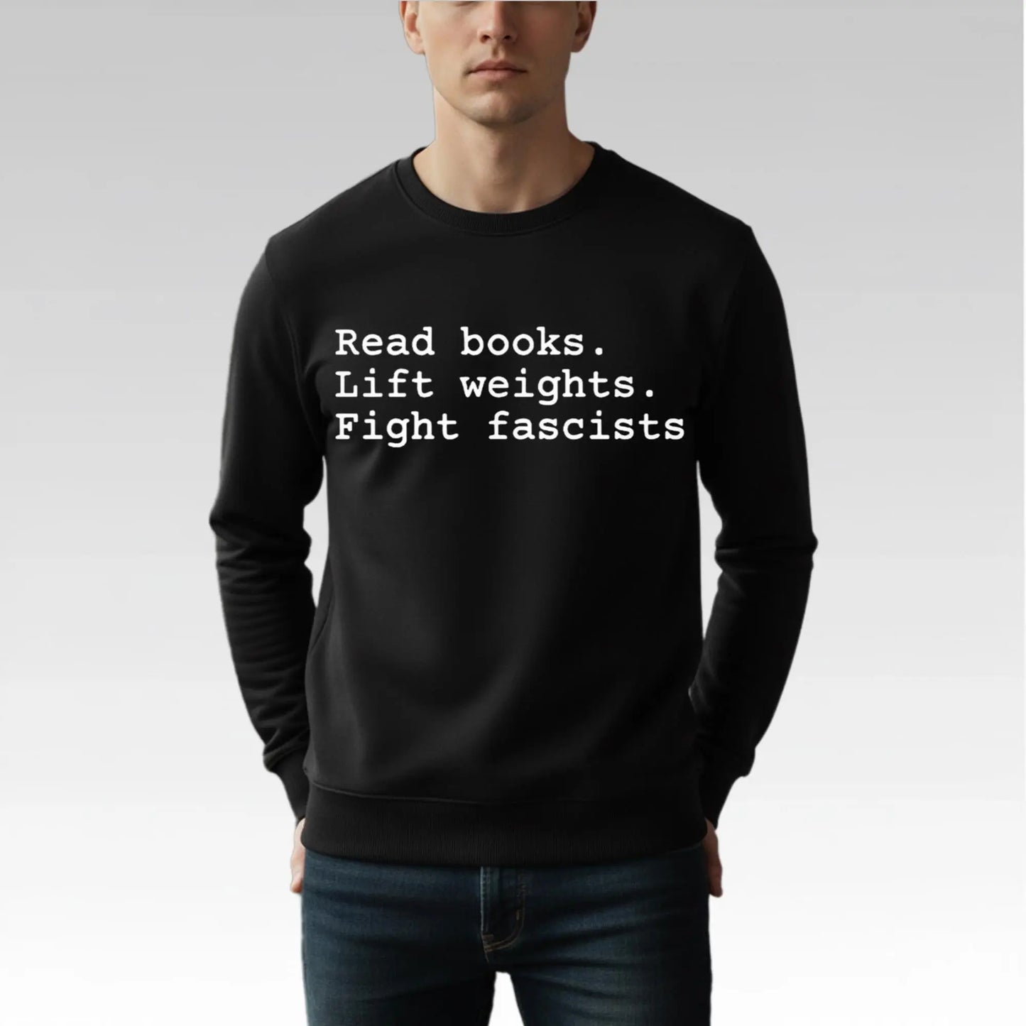 Dustin Pace Read Books Lift Weights Fight Fascists Shirt Bigfirefashion