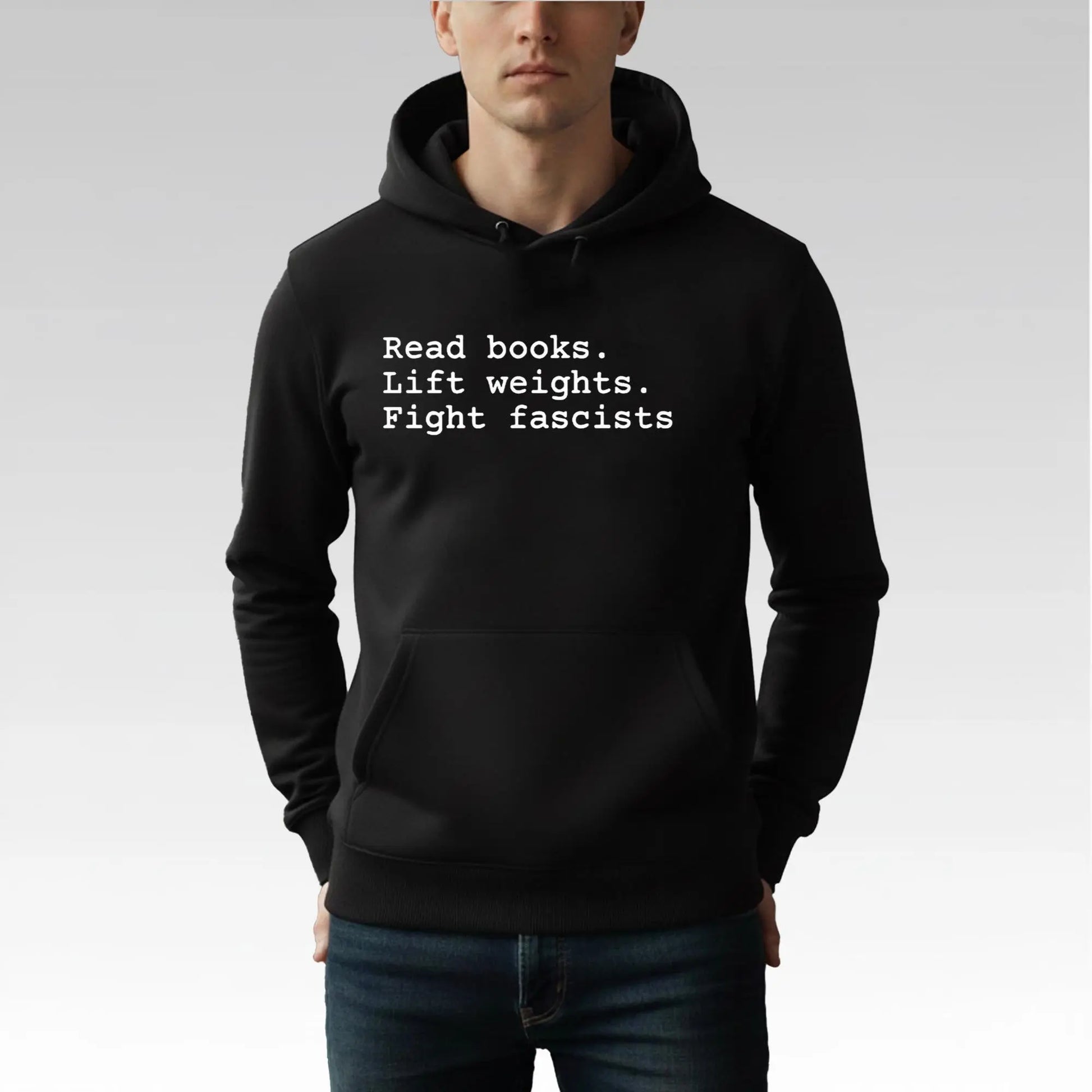 Dustin Pace Read Books Lift Weights Fight Fascists Shirt Bigfirefashion