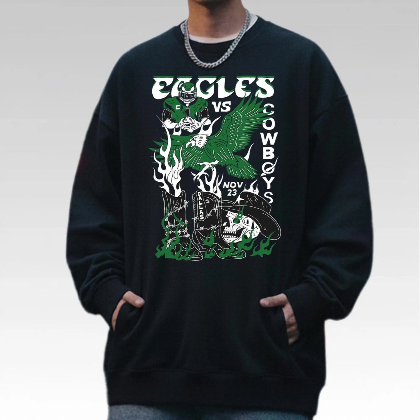 Eagles Showdown In Dallas Shirt 2025 - Bigfirefashion