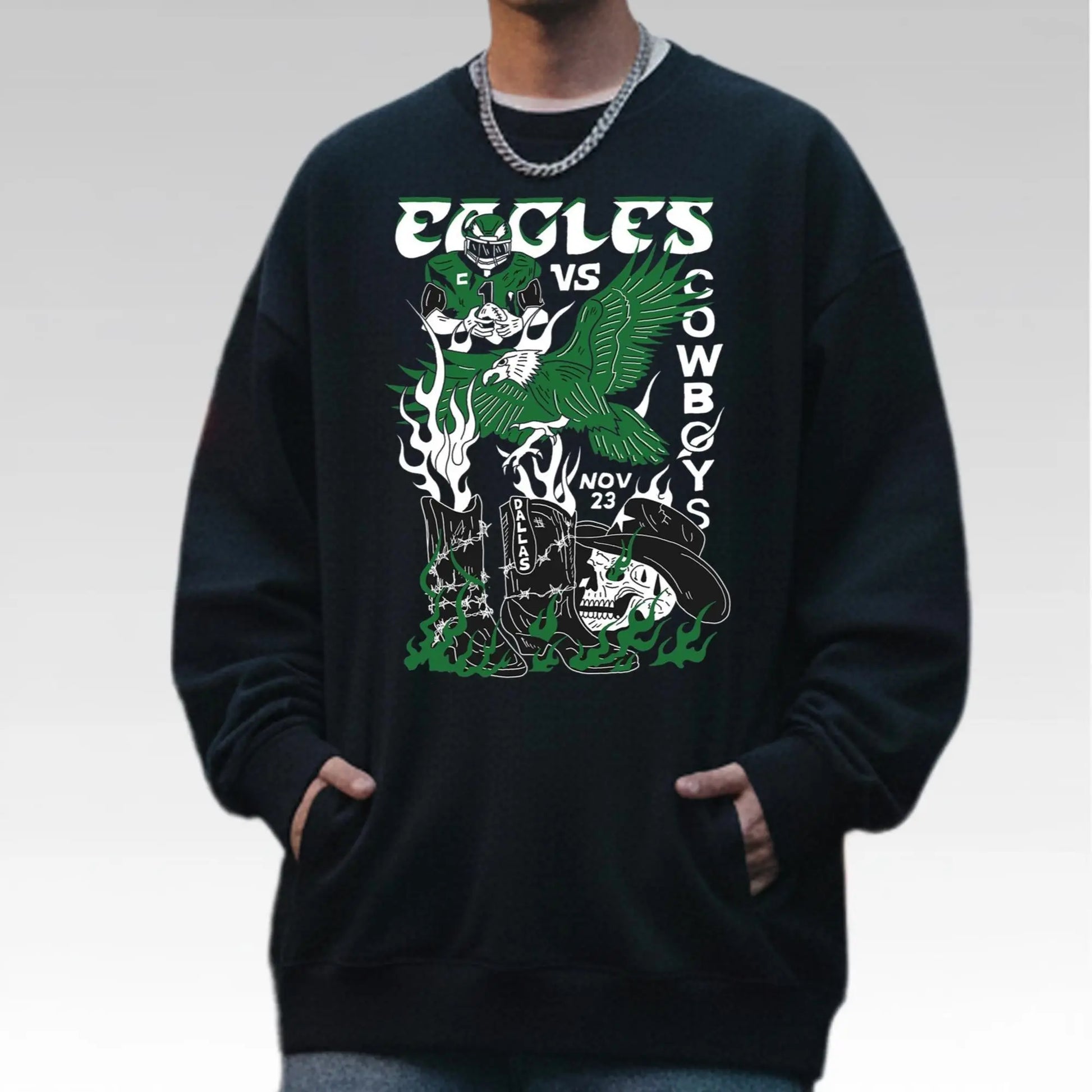 Eagles Showdown In Dallas Shirt 2025 - Bigfirefashion