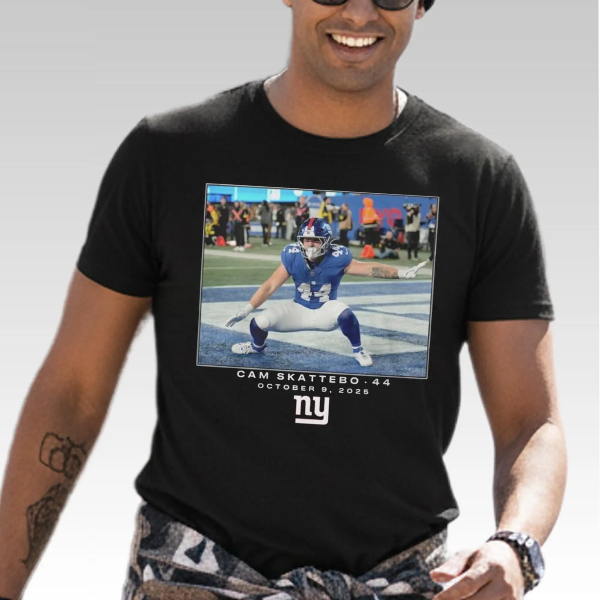 Giants John Michael Schmitz Cam Skattebo 44 Shirt - Bigfirefashion
