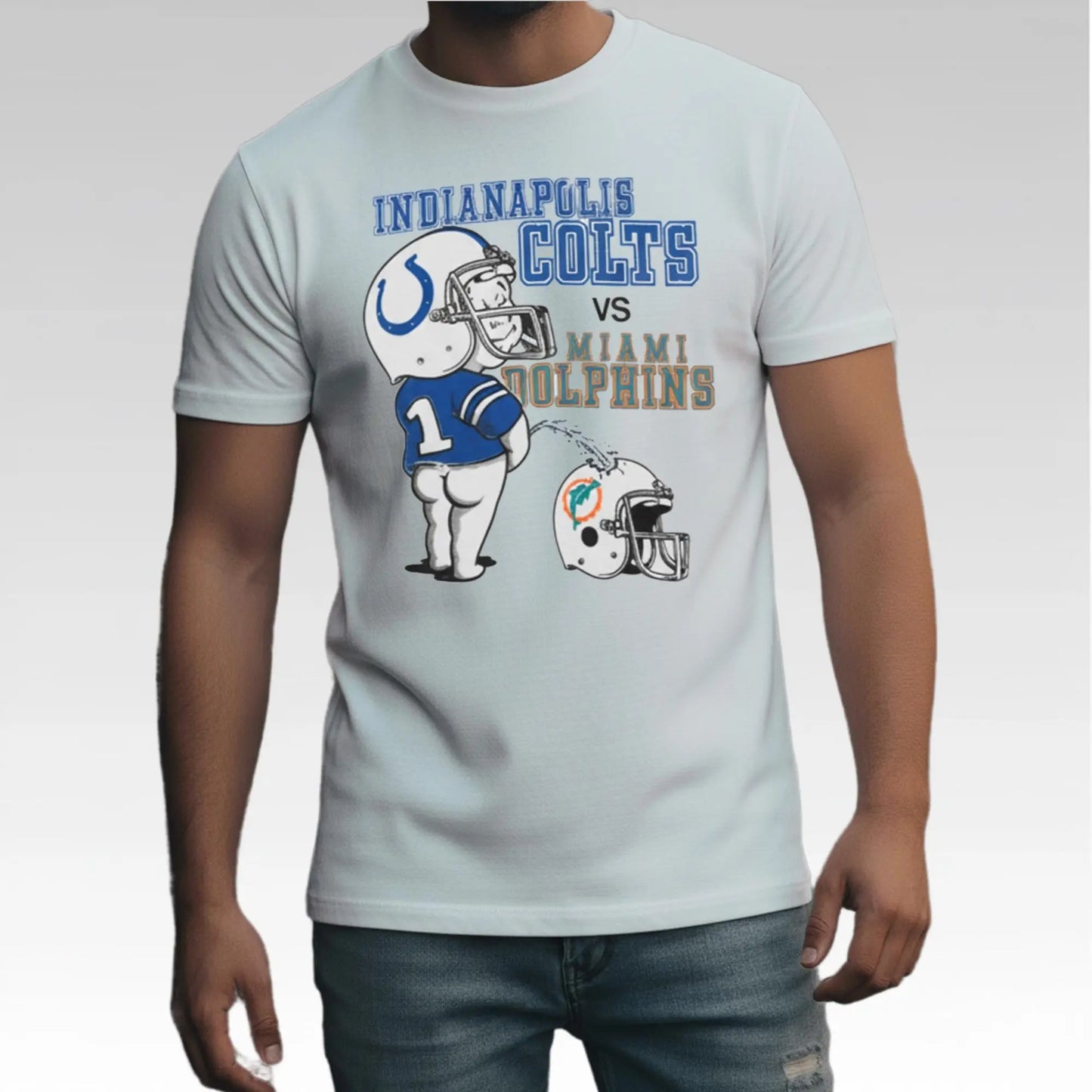 Indianapolis Colts Vs Miami Dolphins Pee Shirt Bigfirefashion