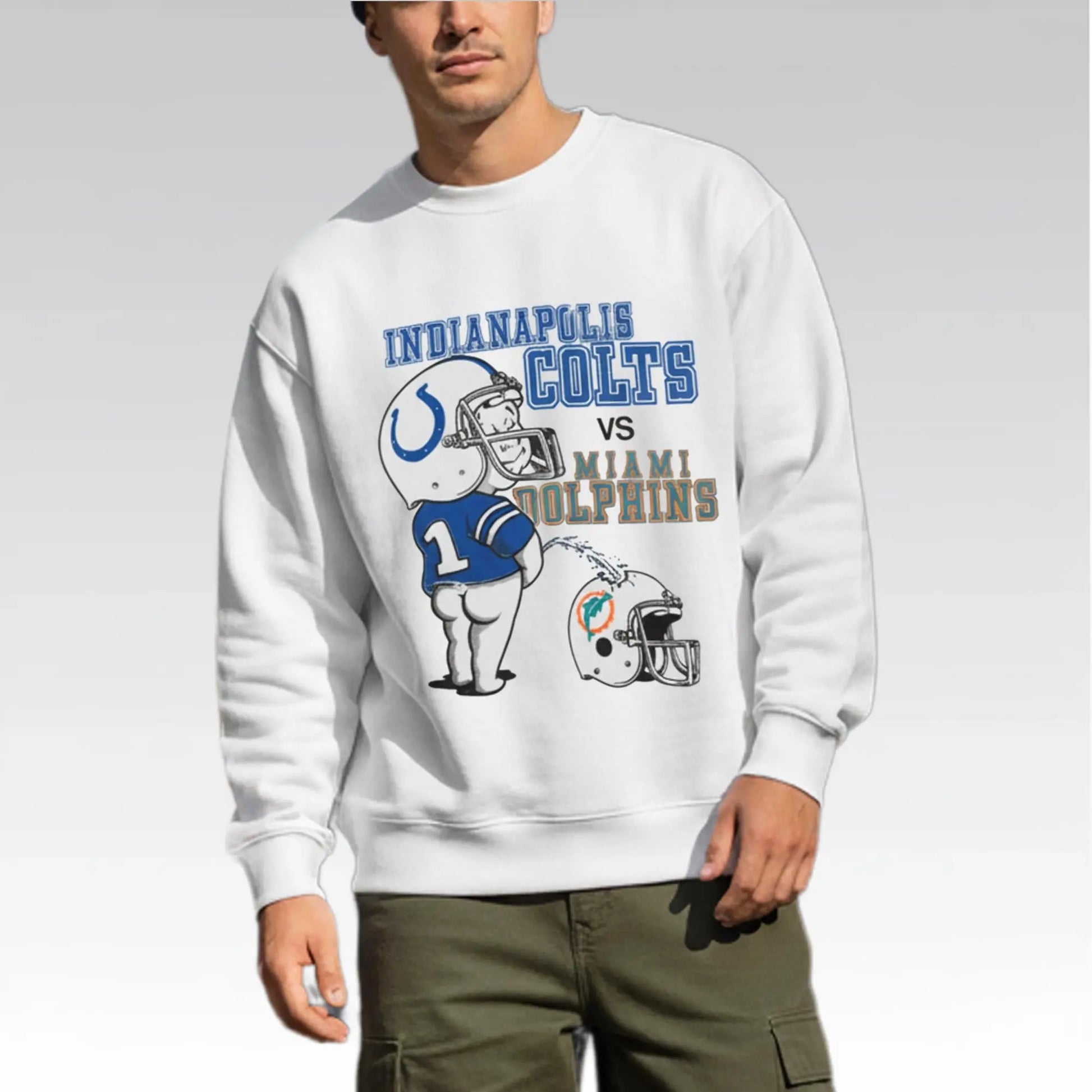 Indianapolis Colts Vs Miami Dolphins Pee Shirt Bigfirefashion