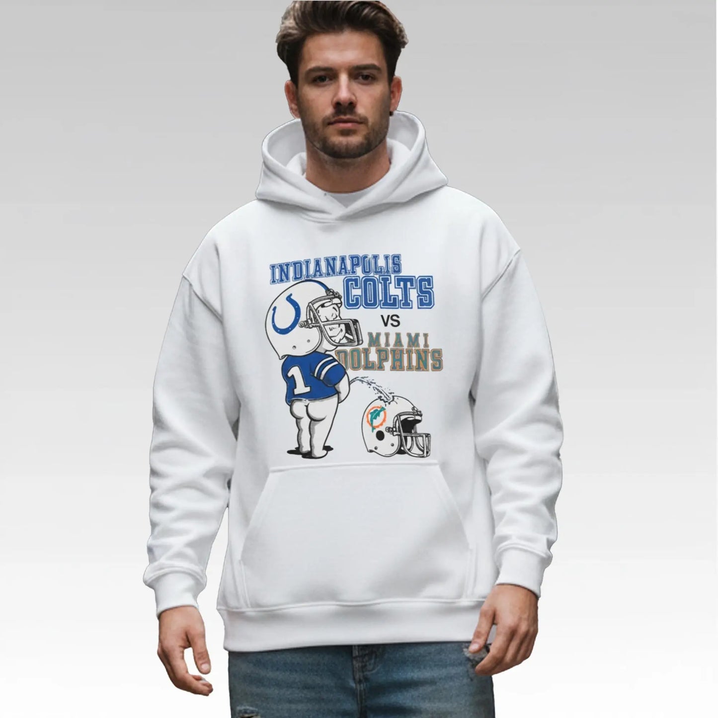 Indianapolis Colts Vs Miami Dolphins Pee Shirt Bigfirefashion