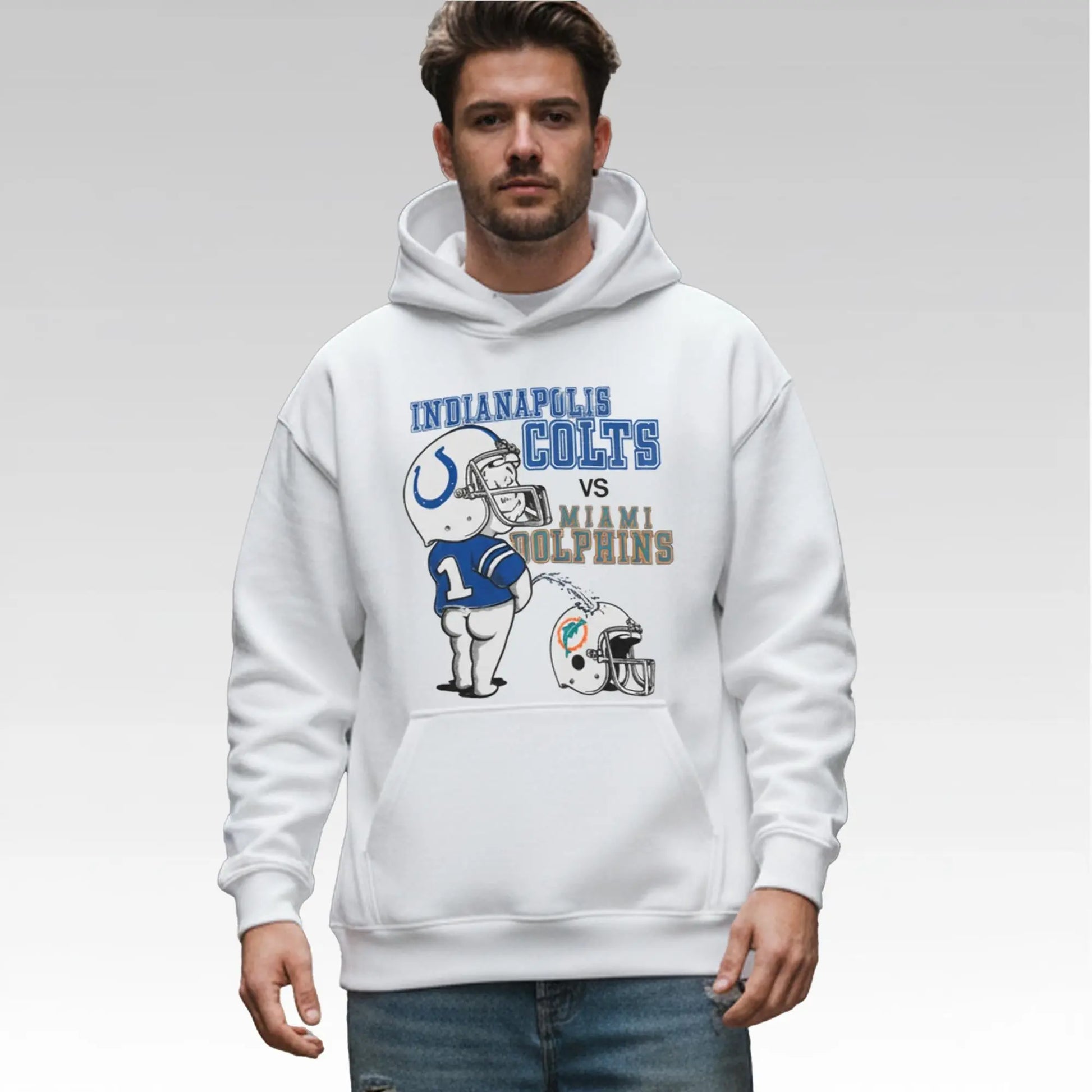 Indianapolis Colts Vs Miami Dolphins Pee Shirt Bigfirefashion
