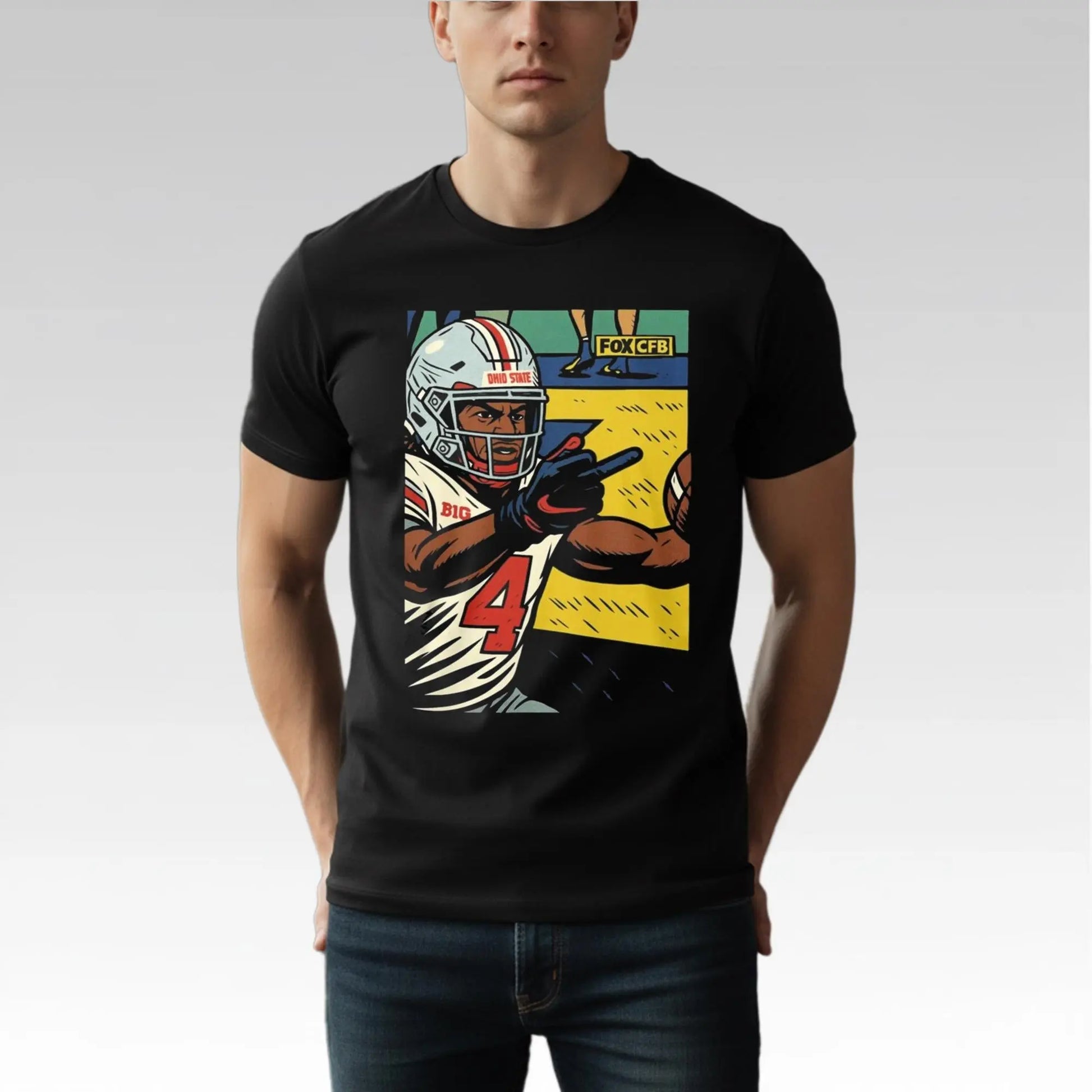 Jeremiah Smith Middle Finger Fan Michigan Shirt Bigfirefashion