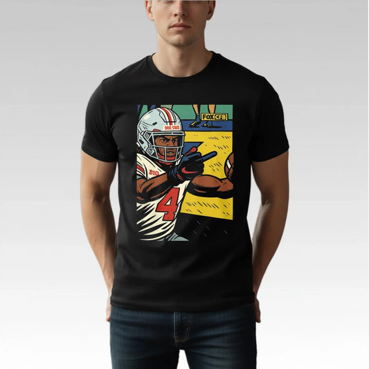 Jeremiah Smith Middle Finger Fan Michigan Shirt Bigfirefashion