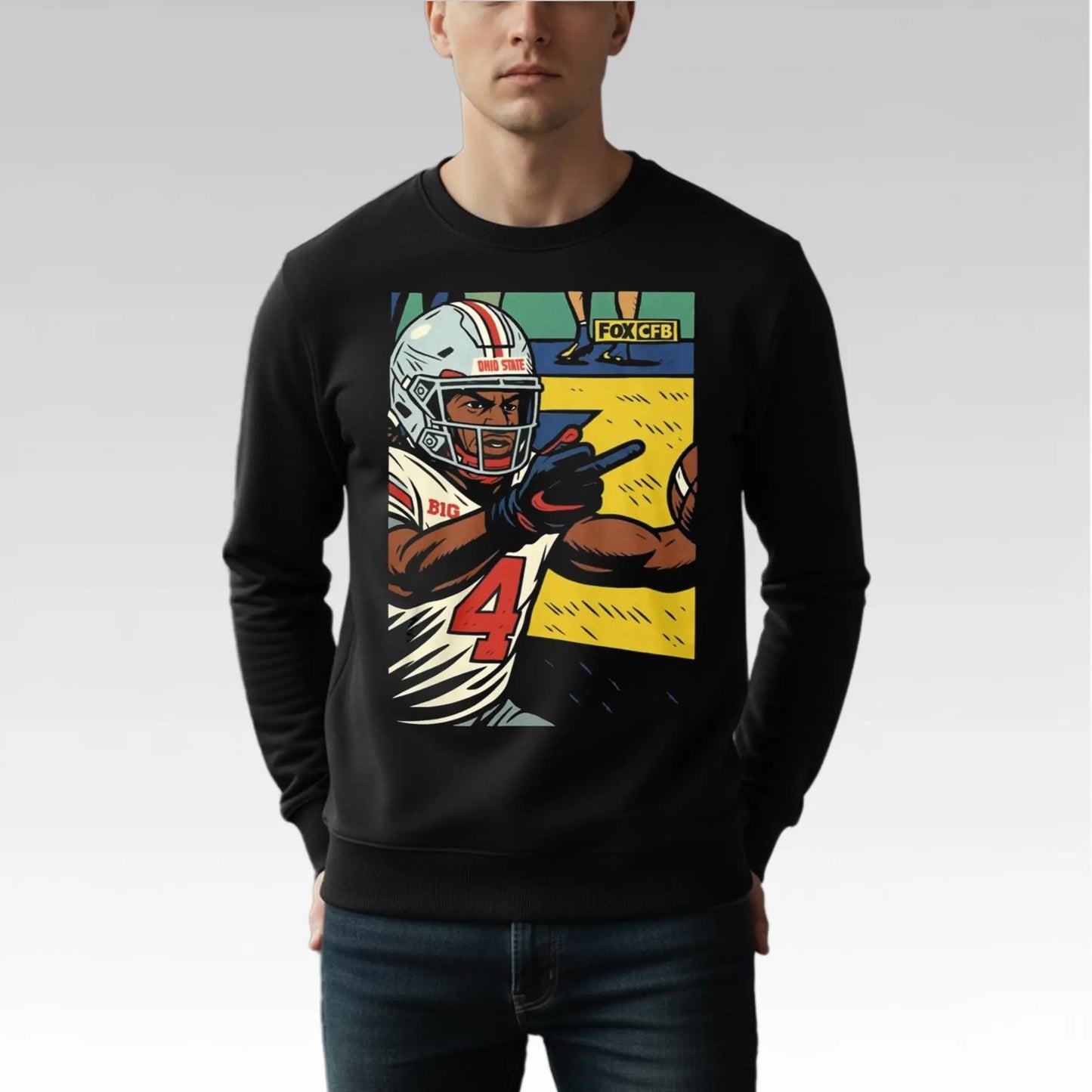 Jeremiah Smith Middle Finger Fan Michigan Shirt Bigfirefashion