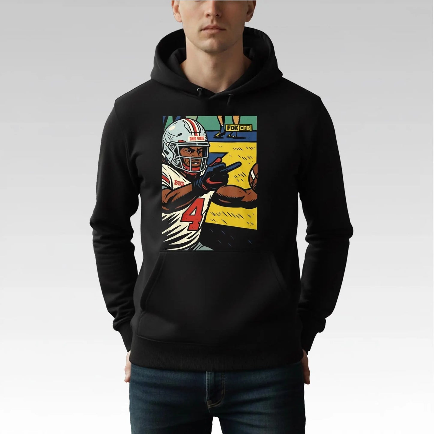 Jeremiah Smith Middle Finger Fan Michigan Shirt Bigfirefashion