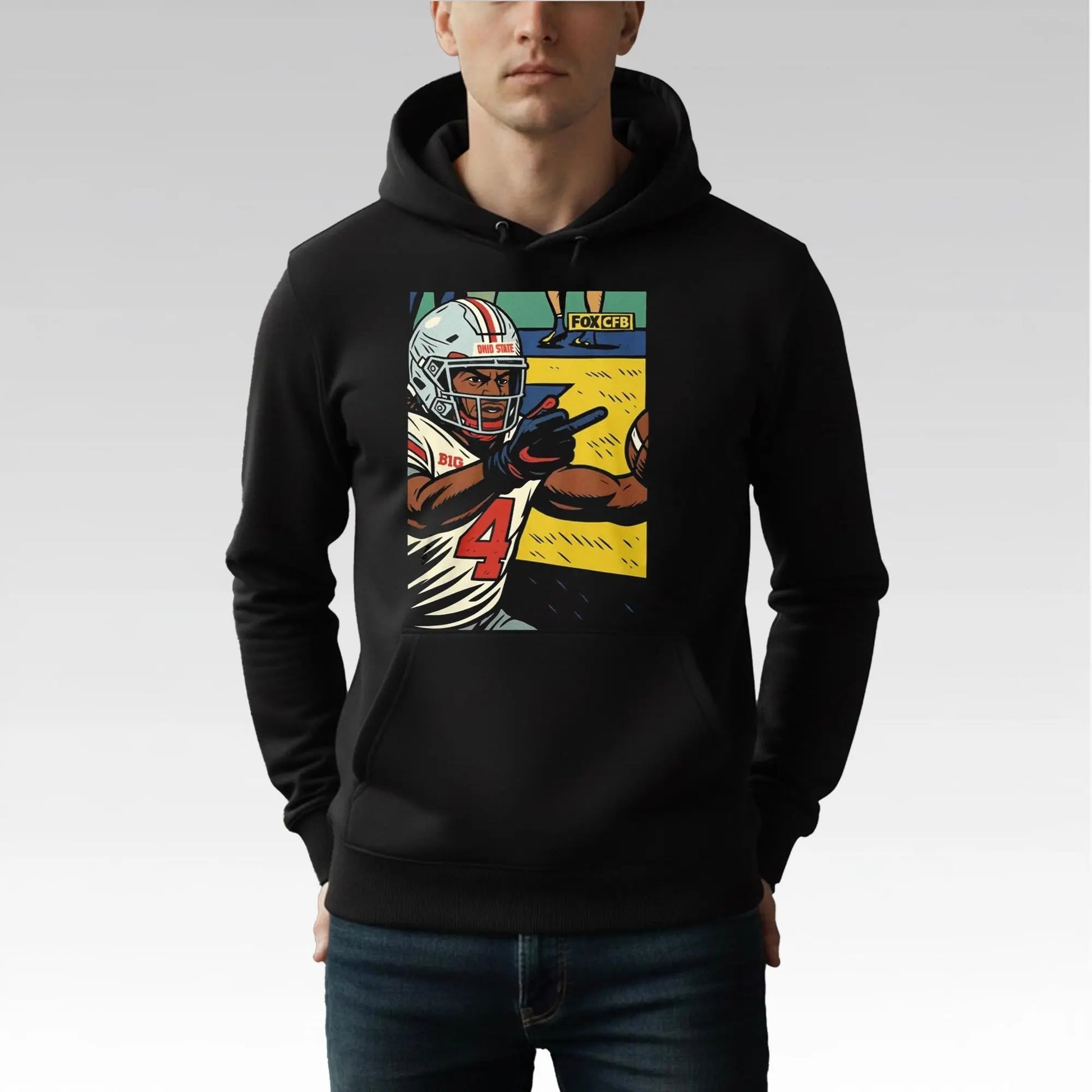 Jeremiah Smith Middle Finger Fan Michigan Shirt Bigfirefashion