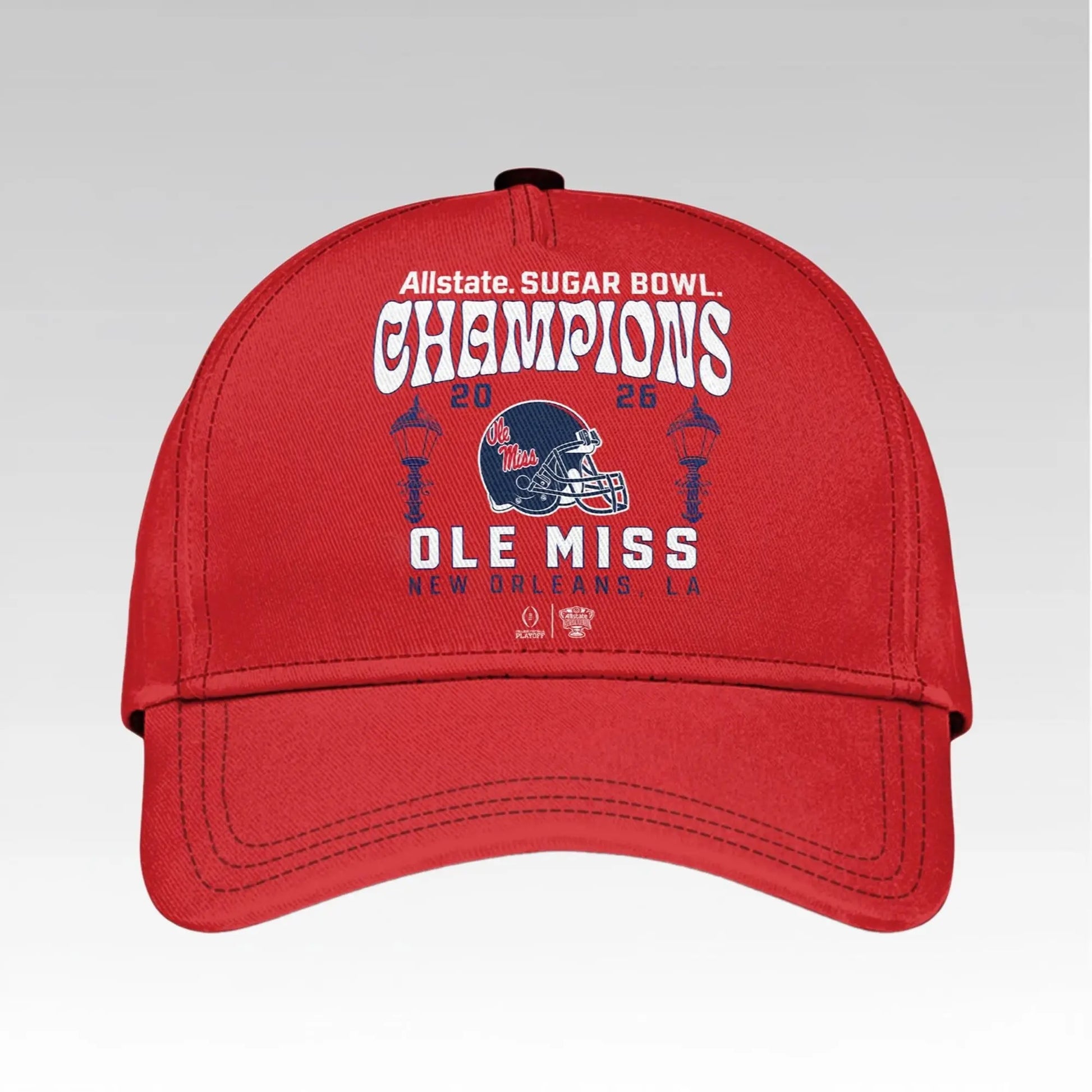 Ole Miss Rebels Allstate Sugar Bowl Champions Hat Bigfirefashion